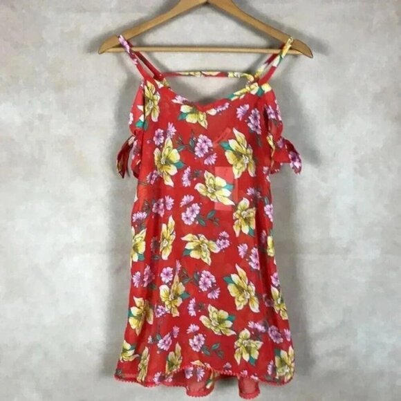 MIKEN SWIM Red Beach Cover-Up NWT Size Small - Picture 9 of 10